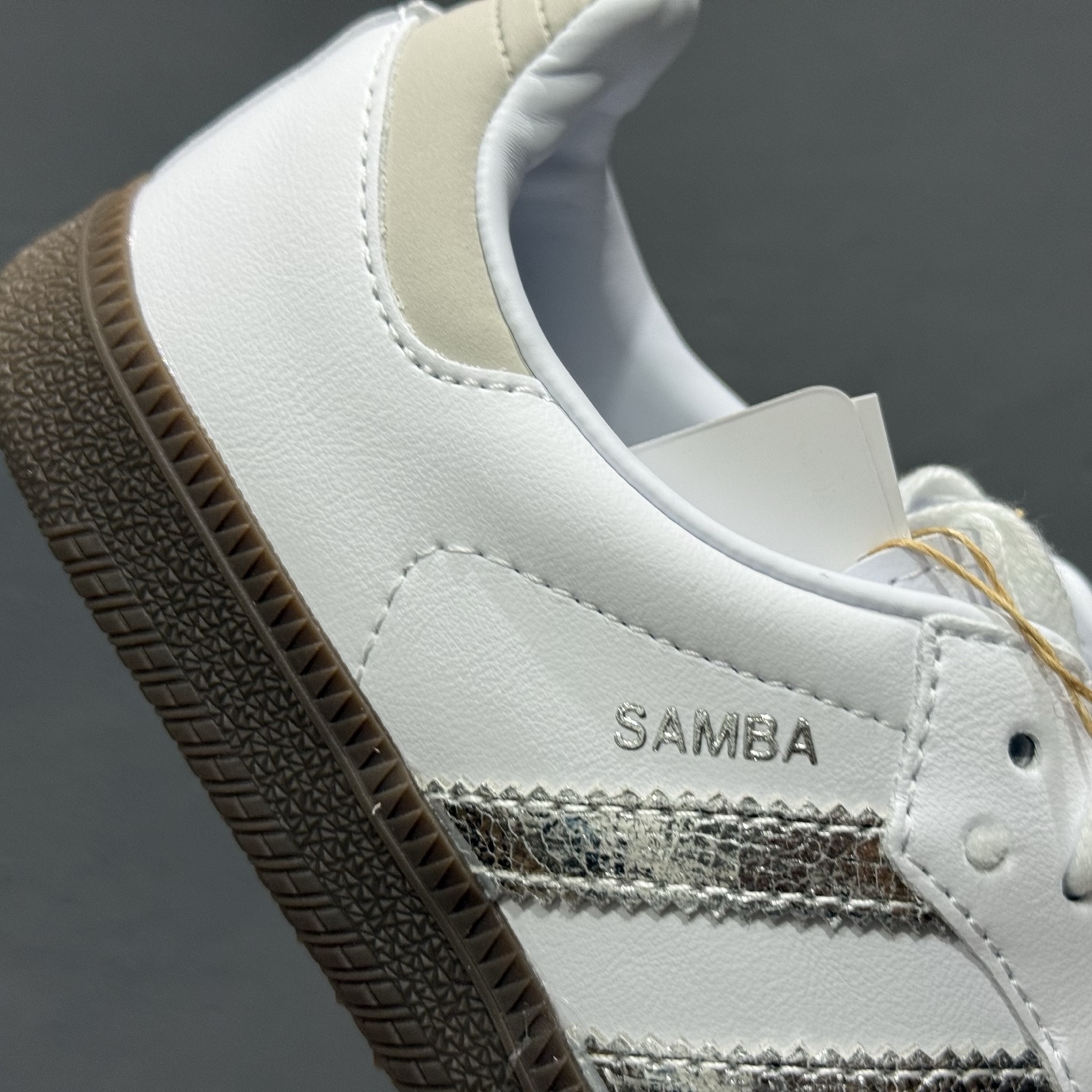 150 adidas originals SAMBA OG “White Silver Metallic” 白银 JI2725