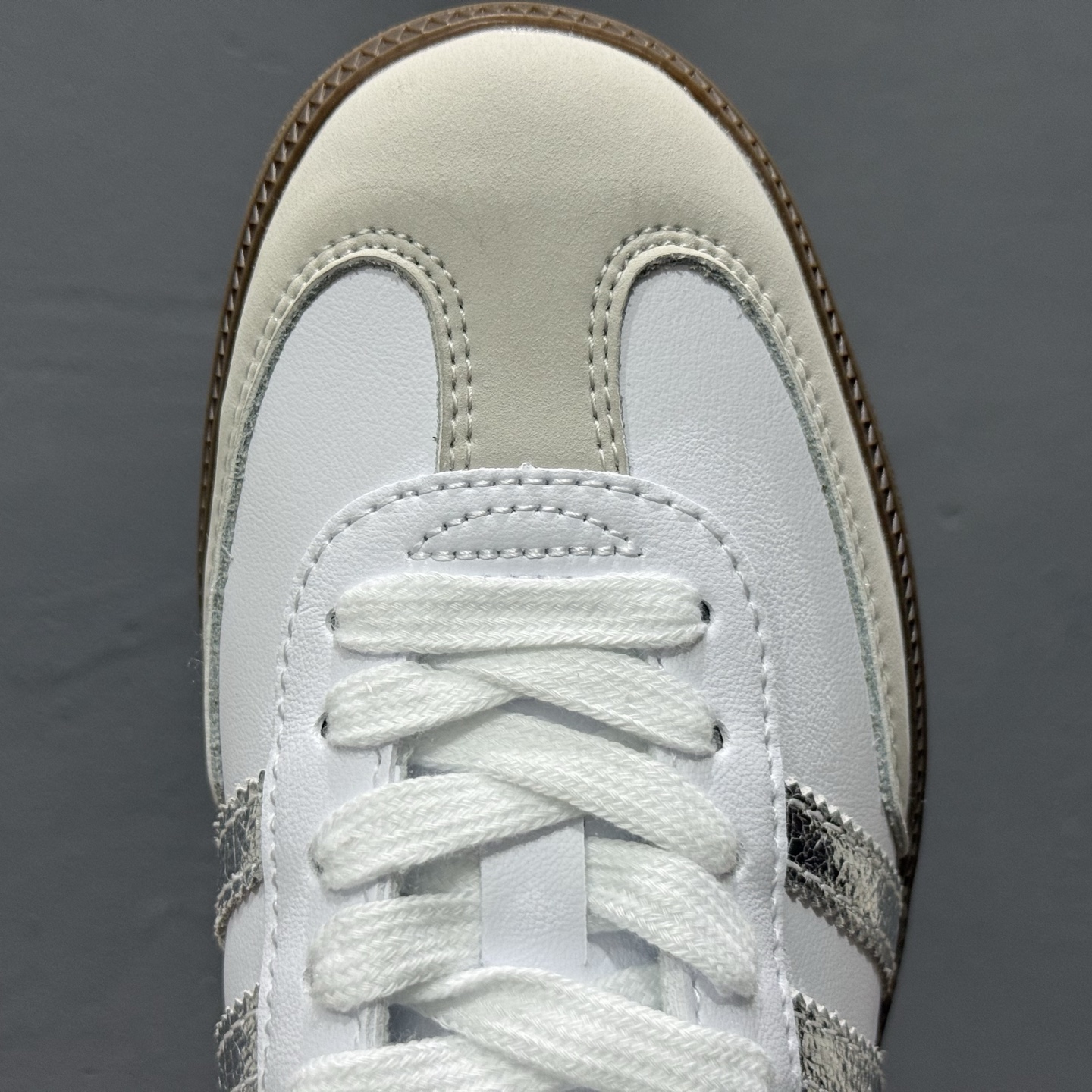 150 adidas originals SAMBA OG “White Silver Metallic” 白银 JI2725