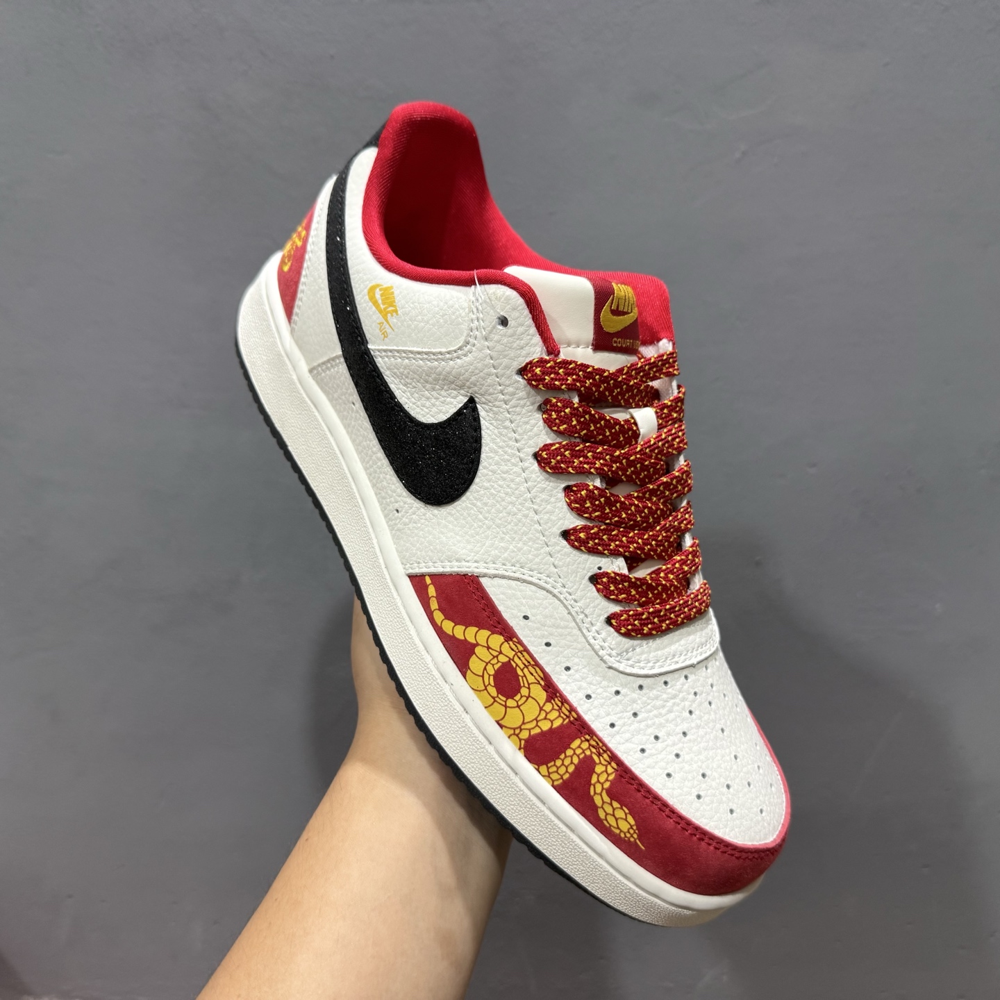 180 独家实拍Nike Court Vision Low 蛇年限定休闲运动板鞋 FD5188-129