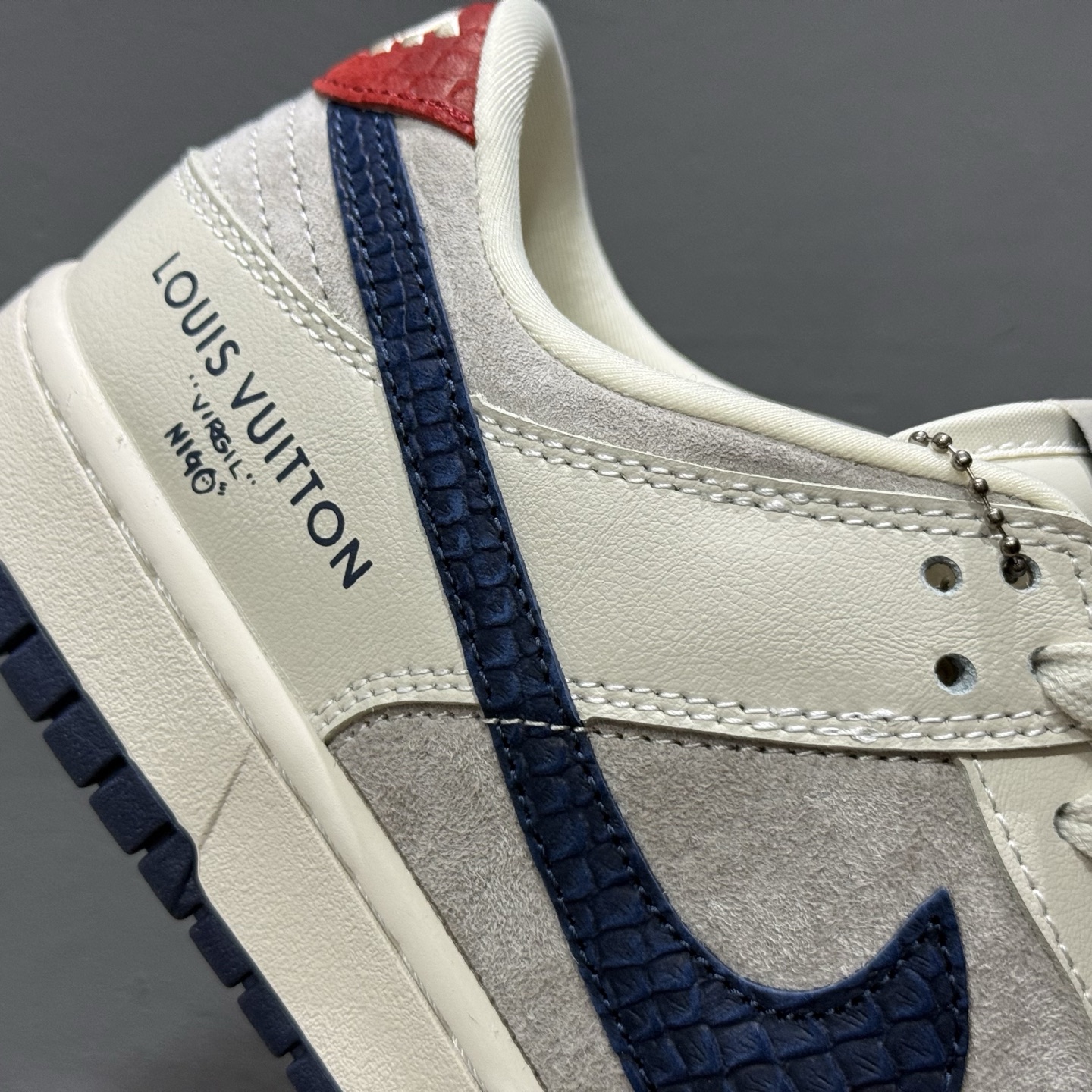 280 独家实拍Nike SB Dunk Low LV联名 蓝蛇鳞勾 周年高端定制 低帮休闲板鞋 XX3168-122