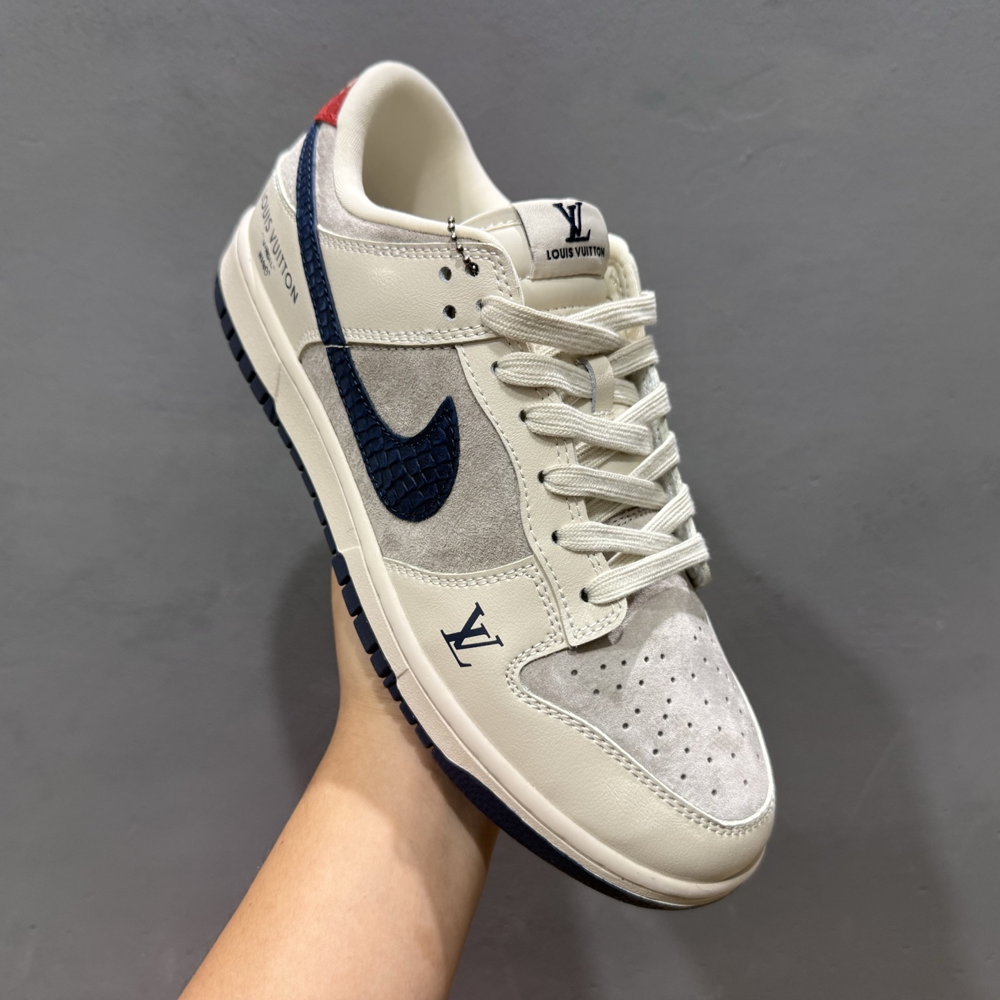280 独家实拍Nike SB Dunk Low LV联名 蓝蛇鳞勾 周年高端定制 低帮休闲板鞋 XX3168-122