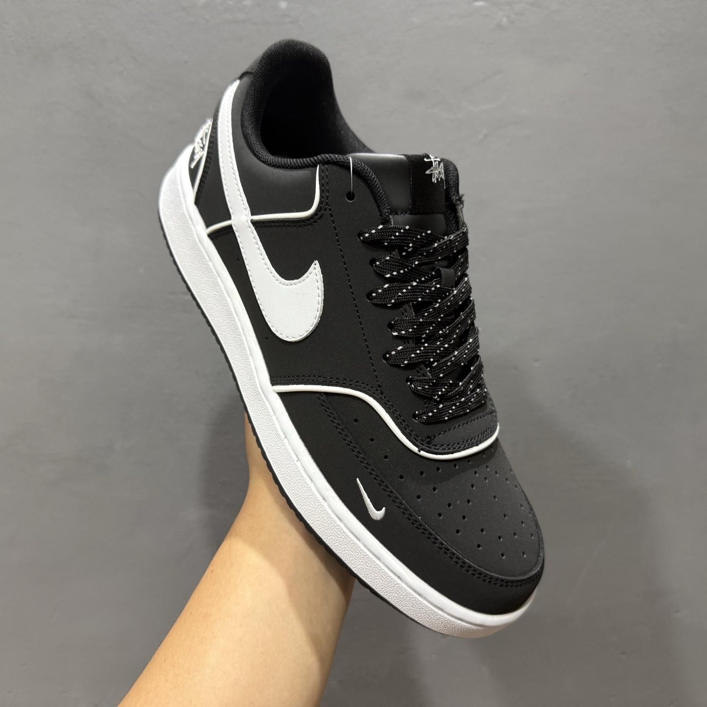 180 Nike Court Vision Low 斯图西联名 休闲运动板鞋 纯原版本 低帮百搭透气休闲运动板鞋 FD5188-113