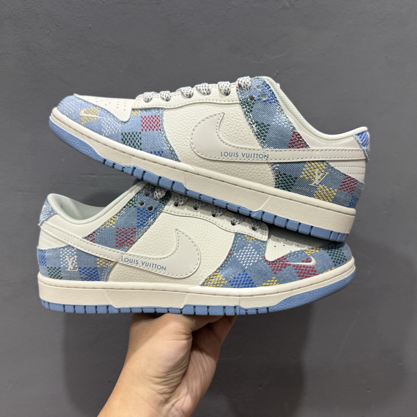 Nike SB Dunk Low LV联名 彩色白勾 周年高端定制 低帮休闲板鞋 FC1688-231