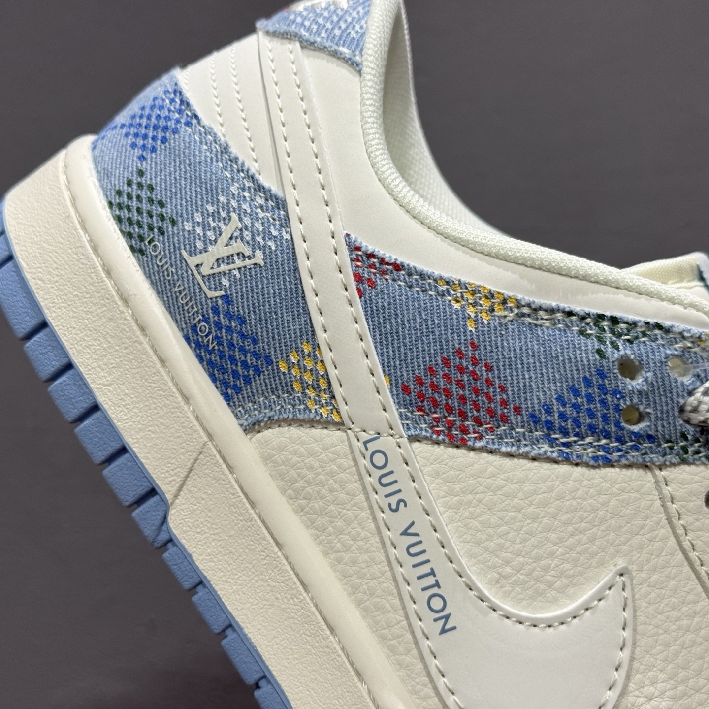 Nike SB Dunk Low LV联名 彩色白勾 周年高端定制 低帮休闲板鞋 FC1688-231
