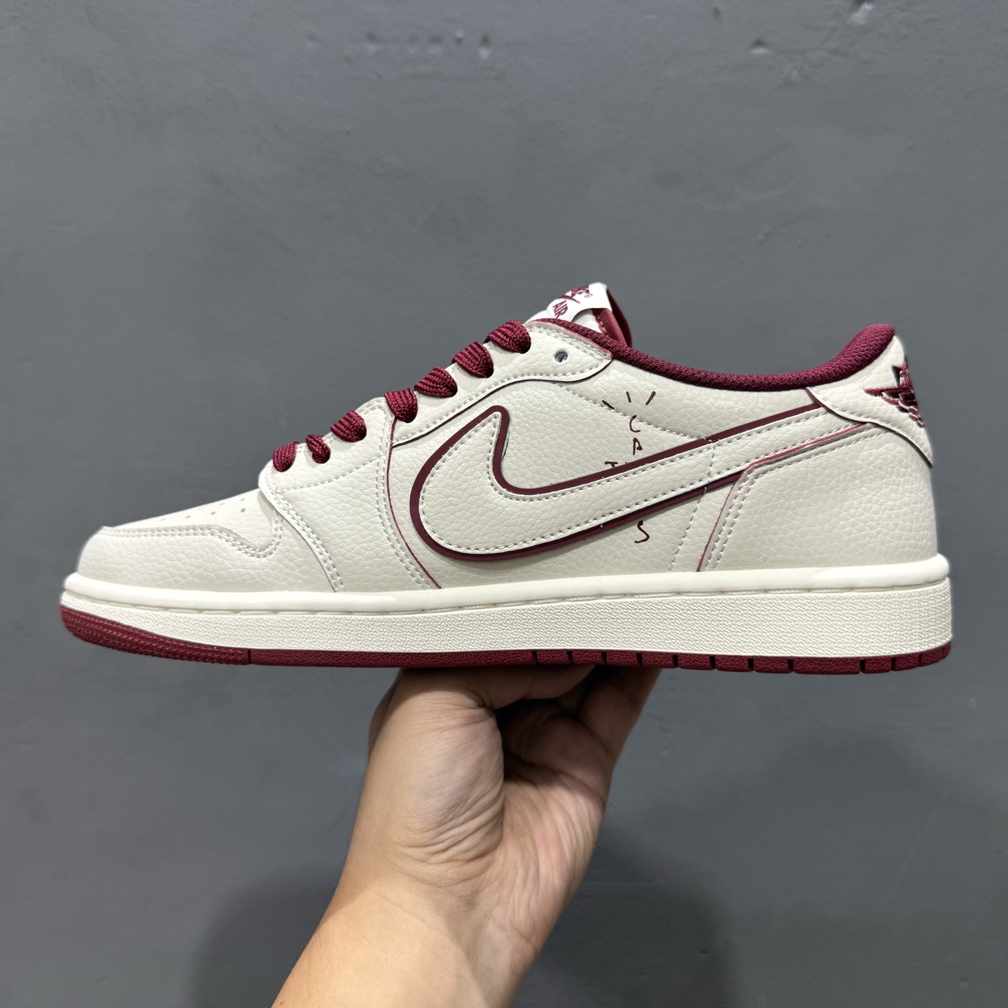 280 Undefeated x Air Jordan 1 Low 白红 DF1845-536