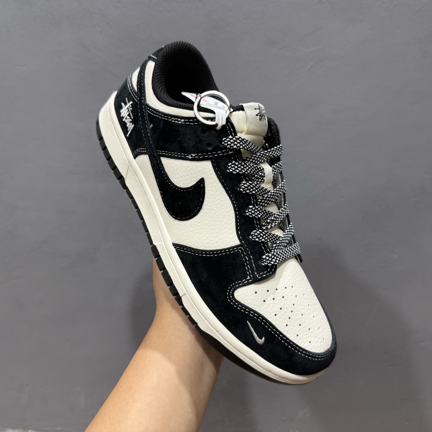 220 Nike SB Dunk Low x Stussy 米黑 BB9898-008