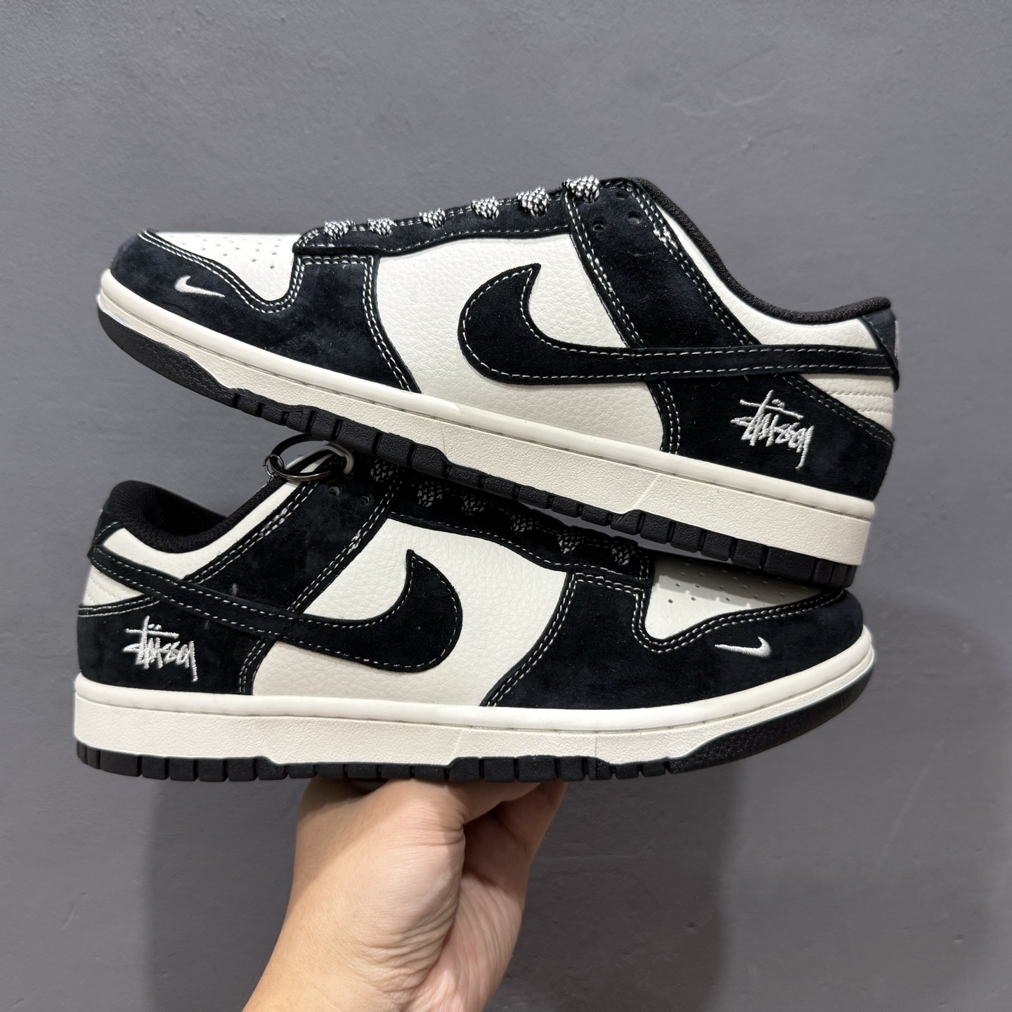 220 Nike SB Dunk Low x Stussy 米黑 BB9898-008