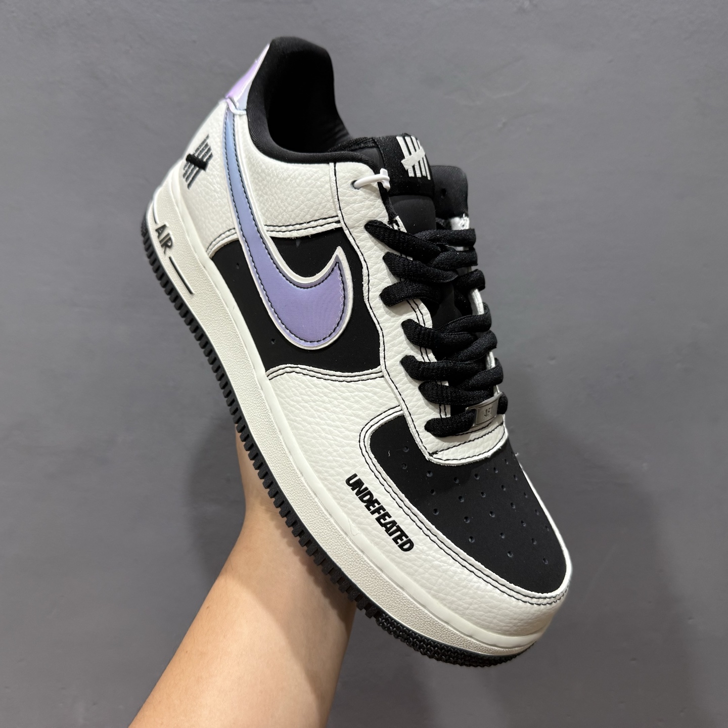 ￥260 Nike Air Force 1'07 Low UN联名 黑白紫 空军一号低帮休闲板鞋 SC9207-528