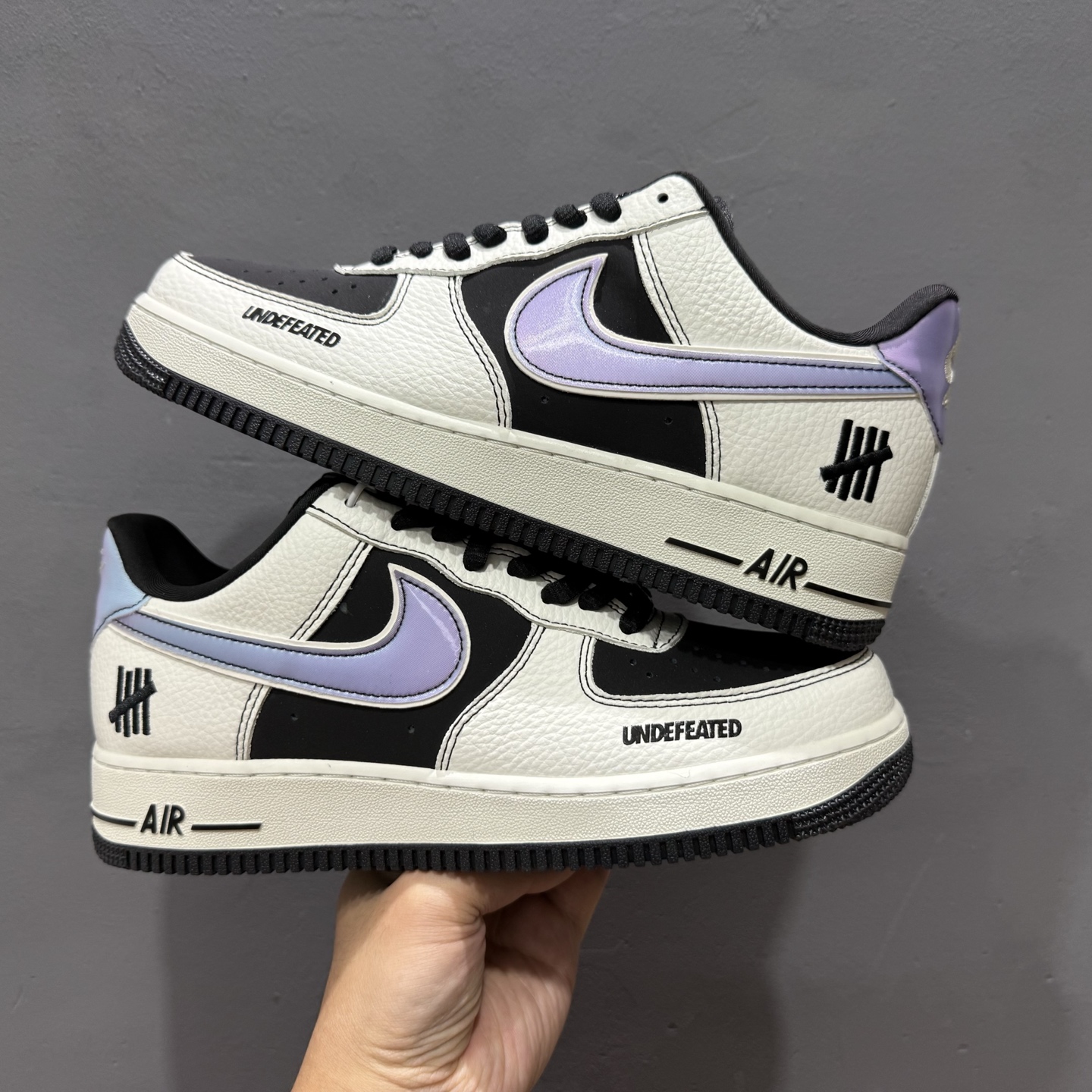 ￥260 Nike Air Force 1'07 Low UN联名 黑白紫 空军一号低帮休闲板鞋 SC9207-528