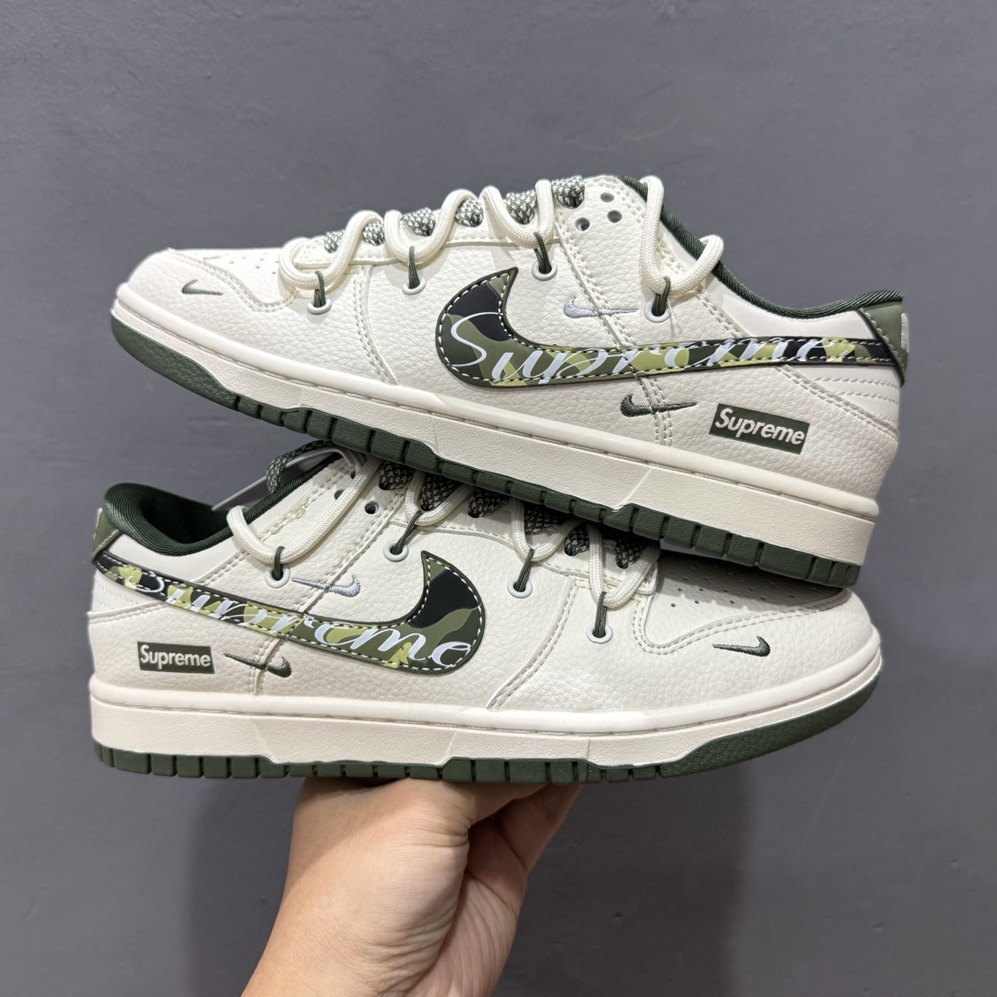 300 Nike SB Dunk Low Sup联名 绑带迷彩勾 周年高端定制 低帮休闲板鞋 DM6868-081