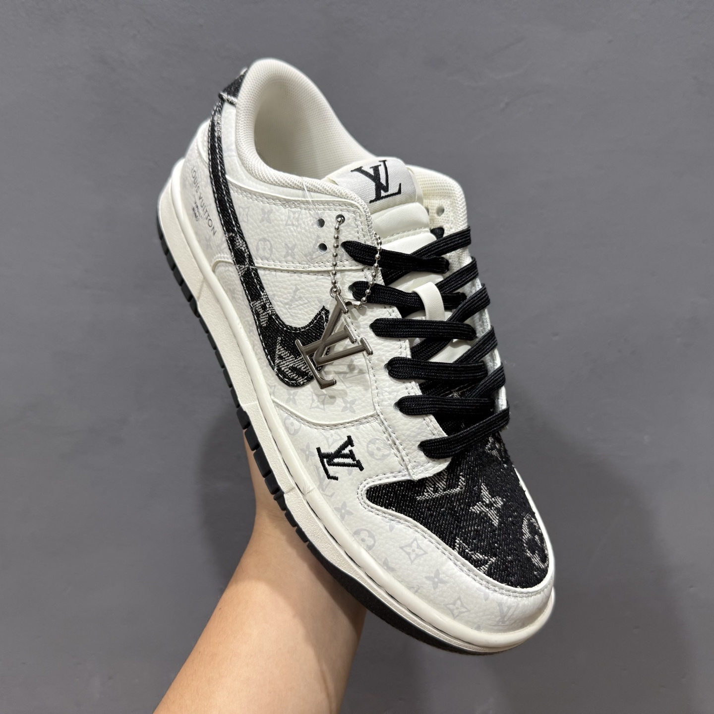 Nike SB Dunk Low LV联名 黑色牛仔 周年高端定制 低帮休闲板鞋 SC9772-804