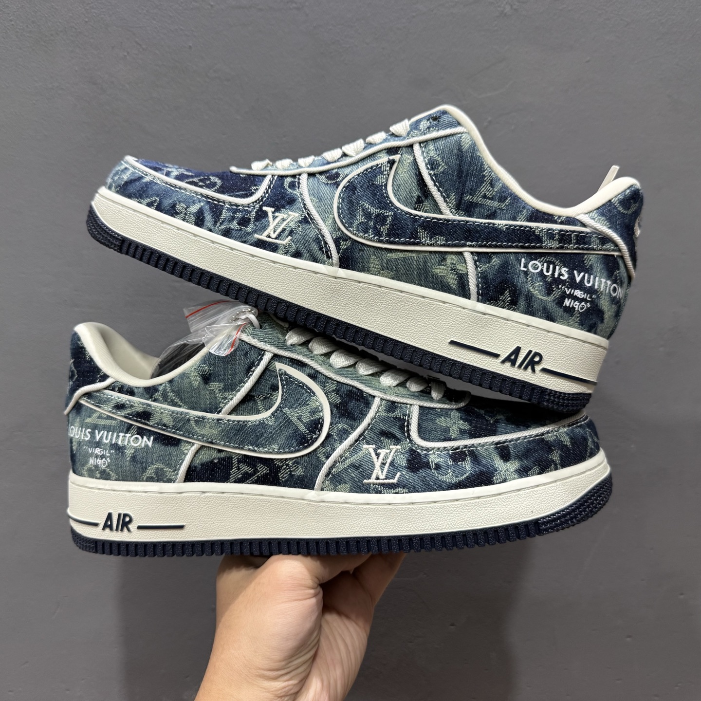 260 SC版 Nike Air Force 1 Low 07 x Louis Vuitton 牛仔蓝 SC9207-533
