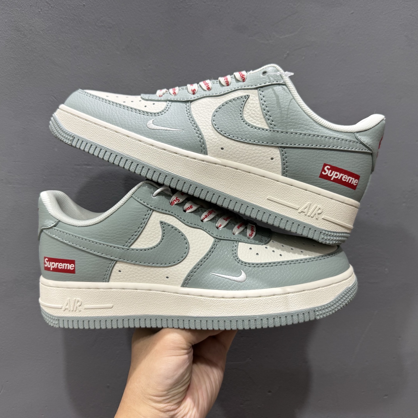 260 Nike Air Force 1'07 Supreme 联名 蓝灰白 ZH2598-319