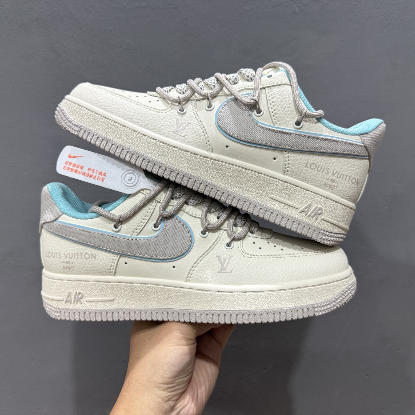 260 Nike Air Force 1'07 LV 联名 米白灰 DM6868-095