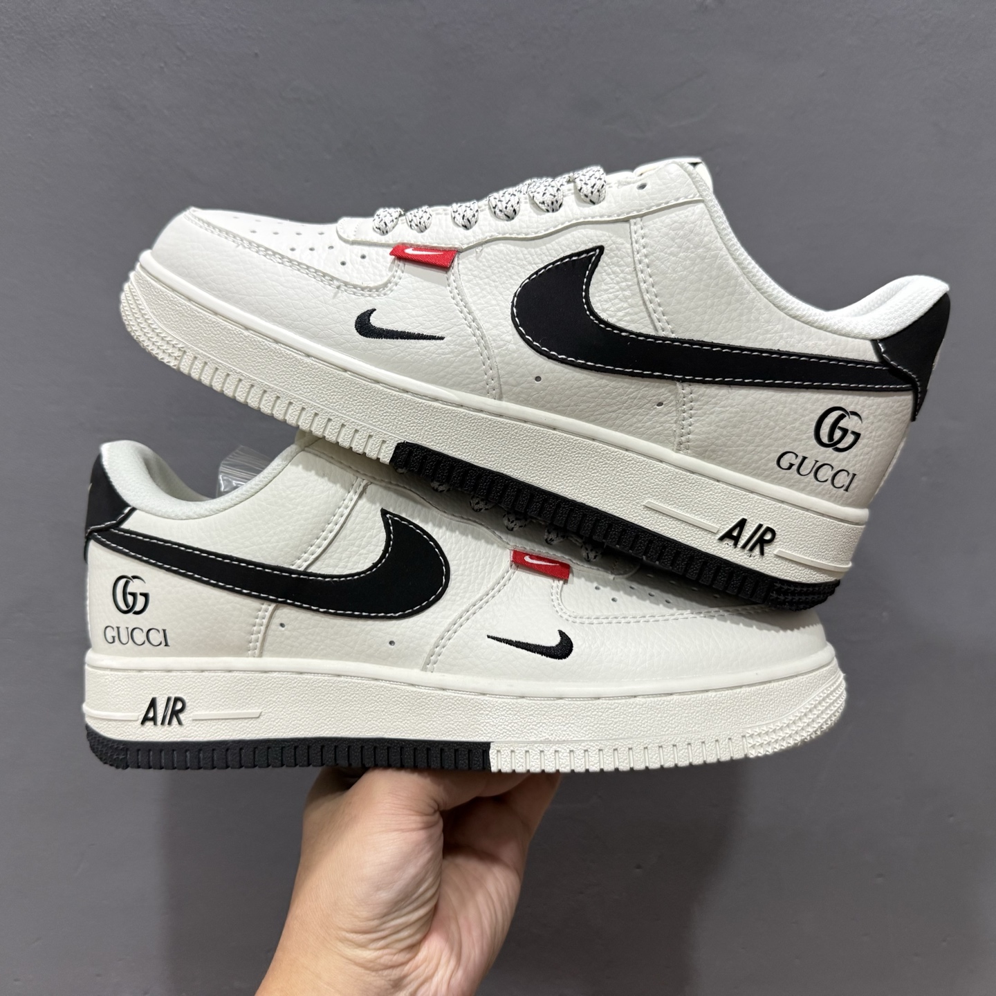 260 Nike Air Force 1'07 GUCCI 联名 米白黑 CS5288-009