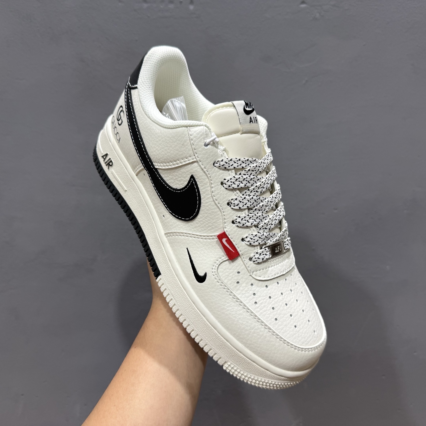 260 Nike Air Force 1'07 GUCCI 联名 米白黑 CS5288-009