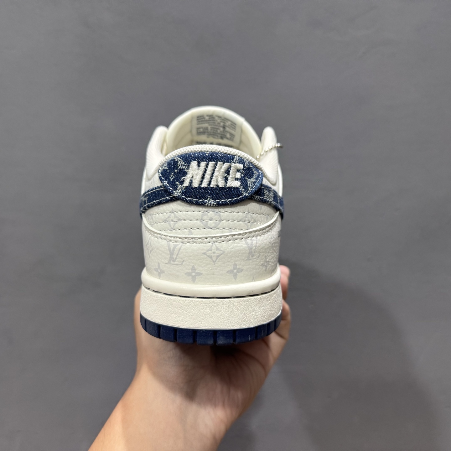 300 SC版 Nike SB Dunk Low LV联名 蓝色牛仔 周年高端定制 低帮休闲板鞋 SC9772-802
