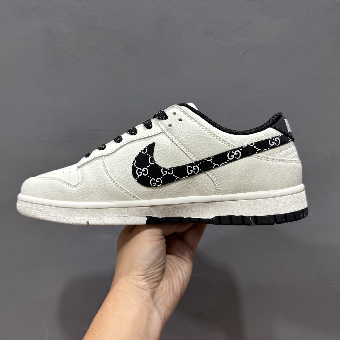 Nike SB Dunk Low 古驰联名 蓝白白勾 周年高端定制 低帮休闲板鞋