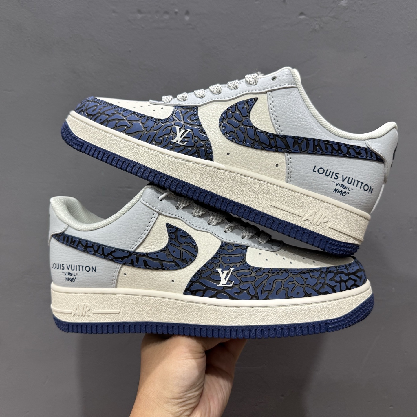 Nike Air Force 1'07 LV 联名 蓝白灰 JJ2508-701
