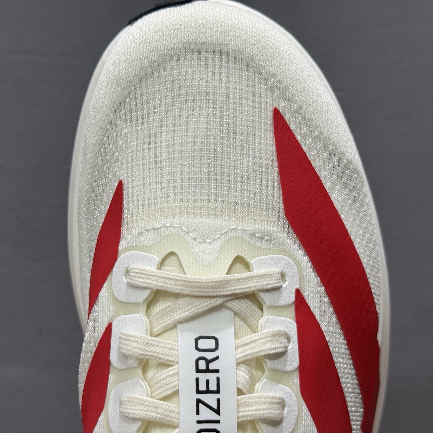 adidas Adizero Evo SL 白红色 阿迪超轻透气缓震跑鞋 JS1183