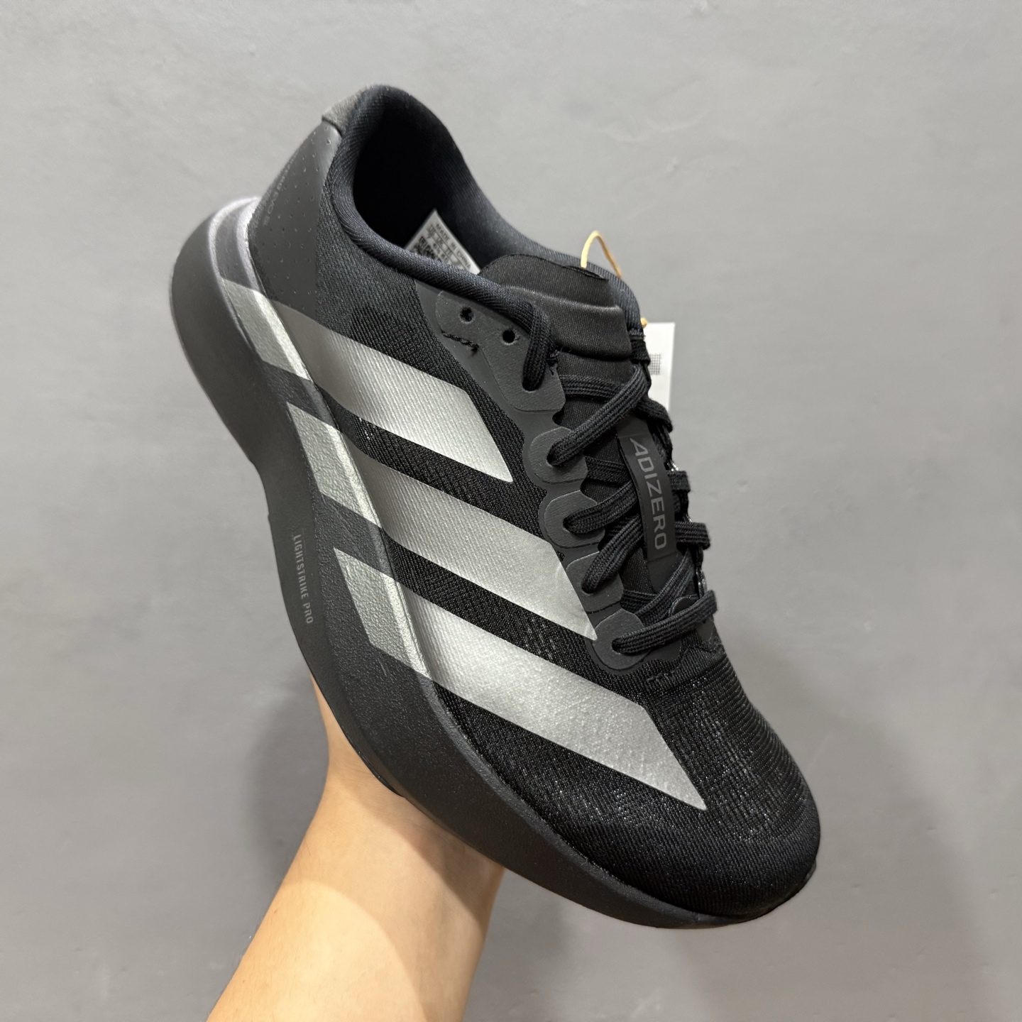 adidas Adizero Evo SL 白红色 阿迪超轻透气缓震跑鞋 JS7147
