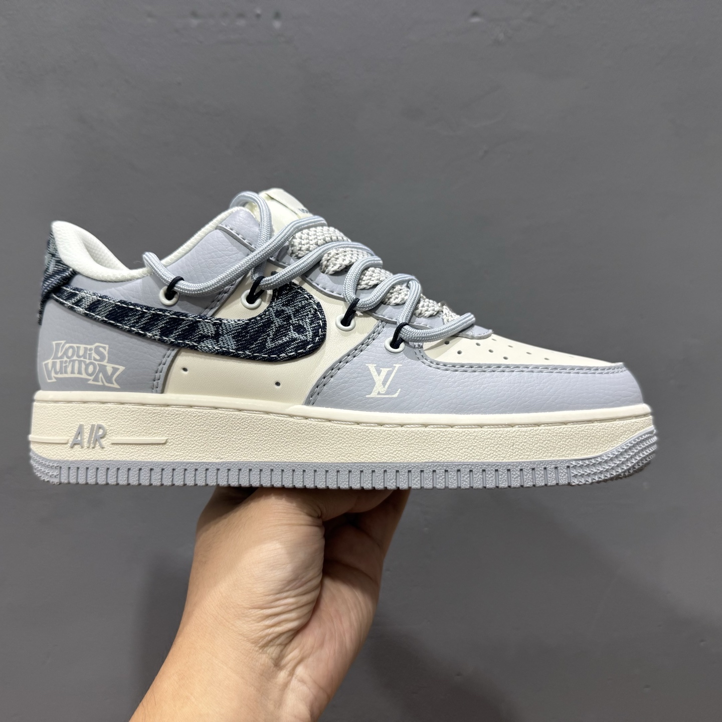 Nike Air Force 1’07 LV 联名 灰蓝白 DM6868-099