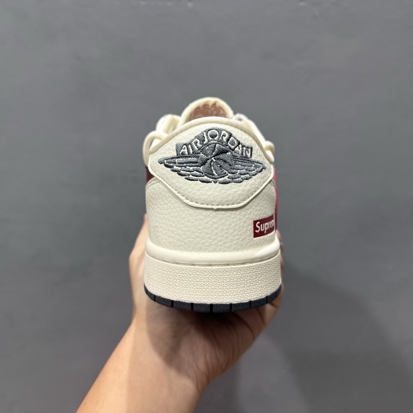 Travis Scott x Fragment Design x Air Jordan 1 Low OG SP AJ1 Supreme联名 红黑勾抽绳 低帮文化休闲板鞋 DM6868-109