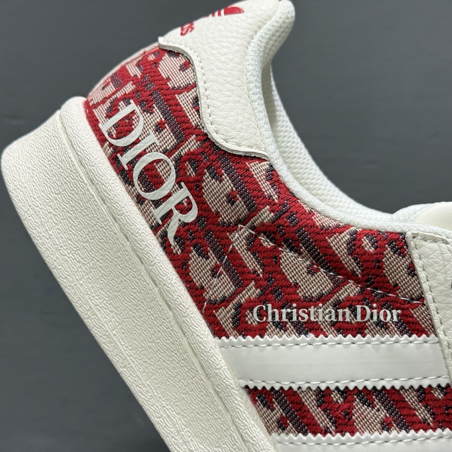 ＃纯原 CLOT x AD Originals #贝壳头迪奥联名限定 贴合柔软布料红白印花配色