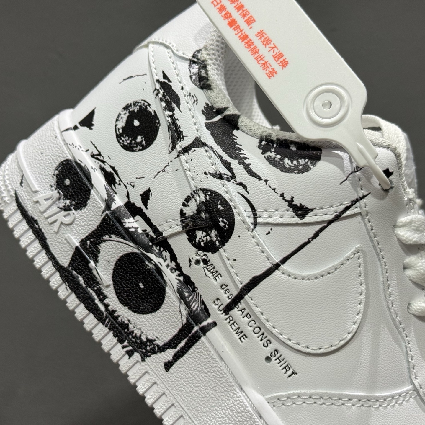 CDG x Supreme x Nk Air Force 1'07 Low ”Comme des Garcons Shirt” 联名款 空军一号低帮休闲板鞋 923044-100