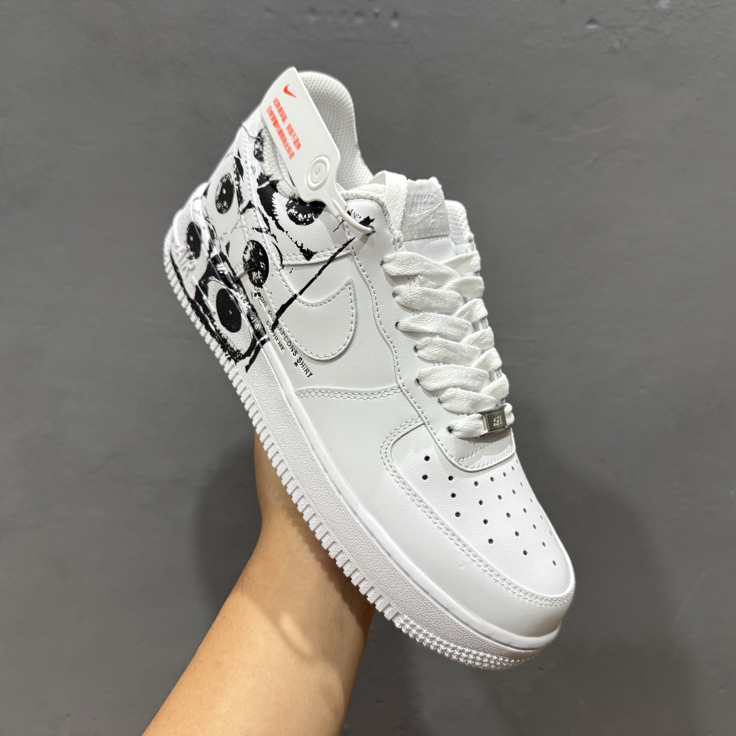 CDG x Supreme x Nk Air Force 1'07 Low ”Comme des Garcons Shirt” 联名款 空军一号低帮休闲板鞋 923044-100