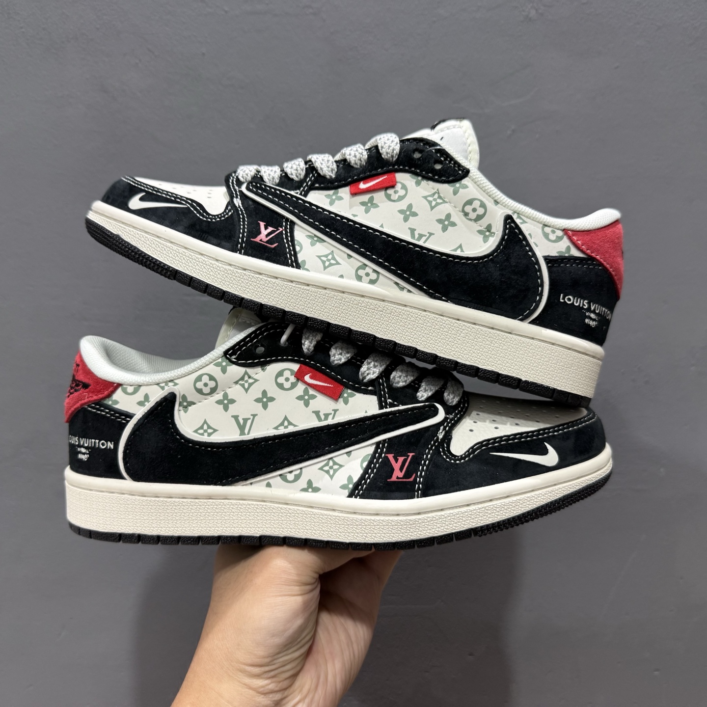 Nike SB Dunk Low LV联名 绑带牛仔蓝勾 周年高端定制 低帮休闲板鞋 YX5066-333