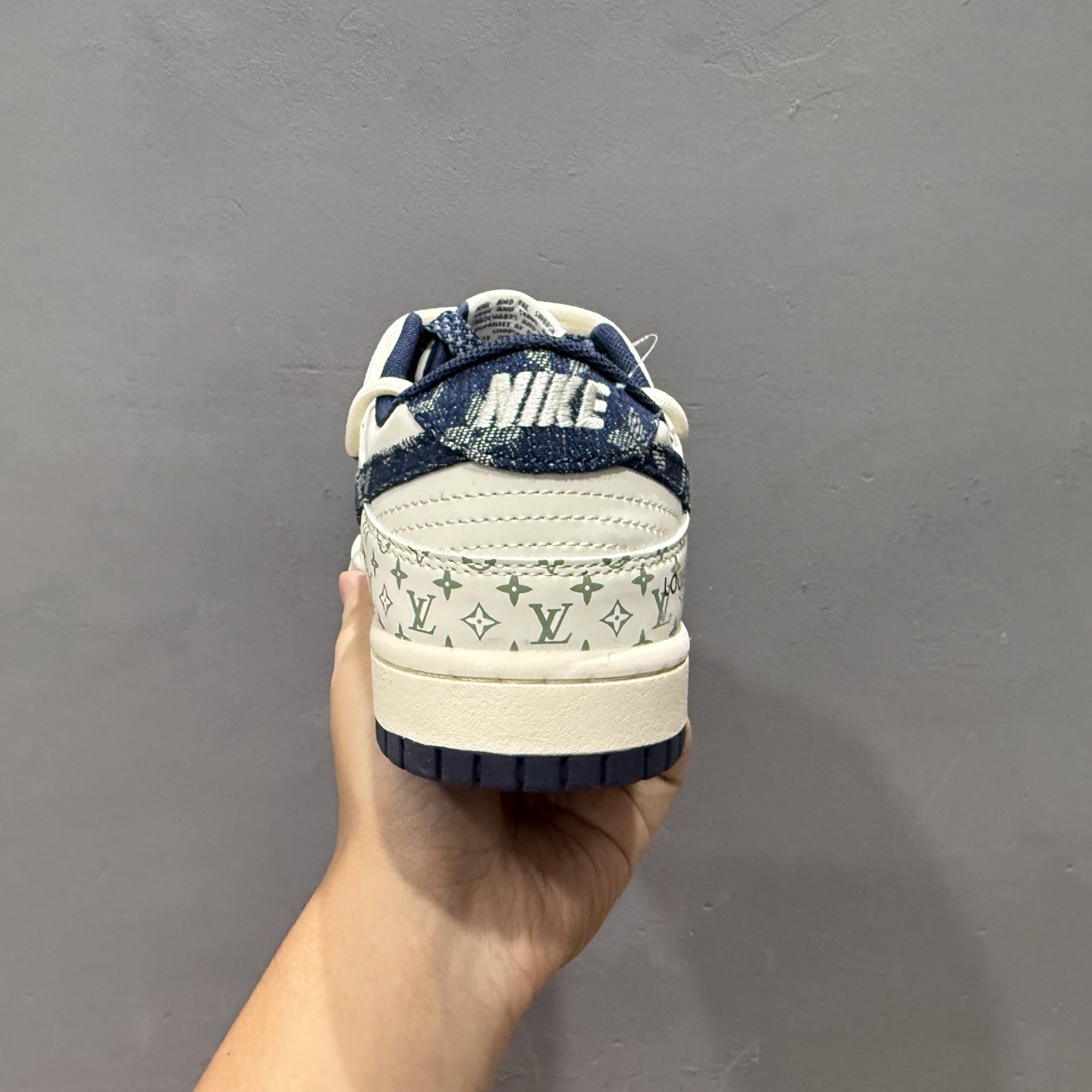 Nike SB Dunk Low LV联名 绑带牛仔蓝勾 周年高端定制 低帮休闲板鞋 YX5066-329
