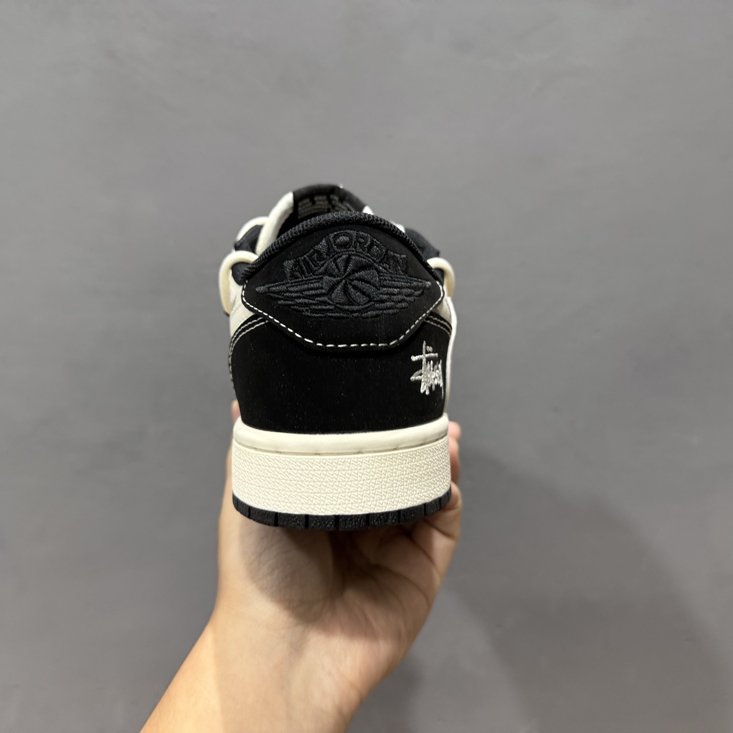 Fragment x TS x Air Jordan 1 Low x 斯图西 绑带 三方联名倒钩低帮 SJ0086-131