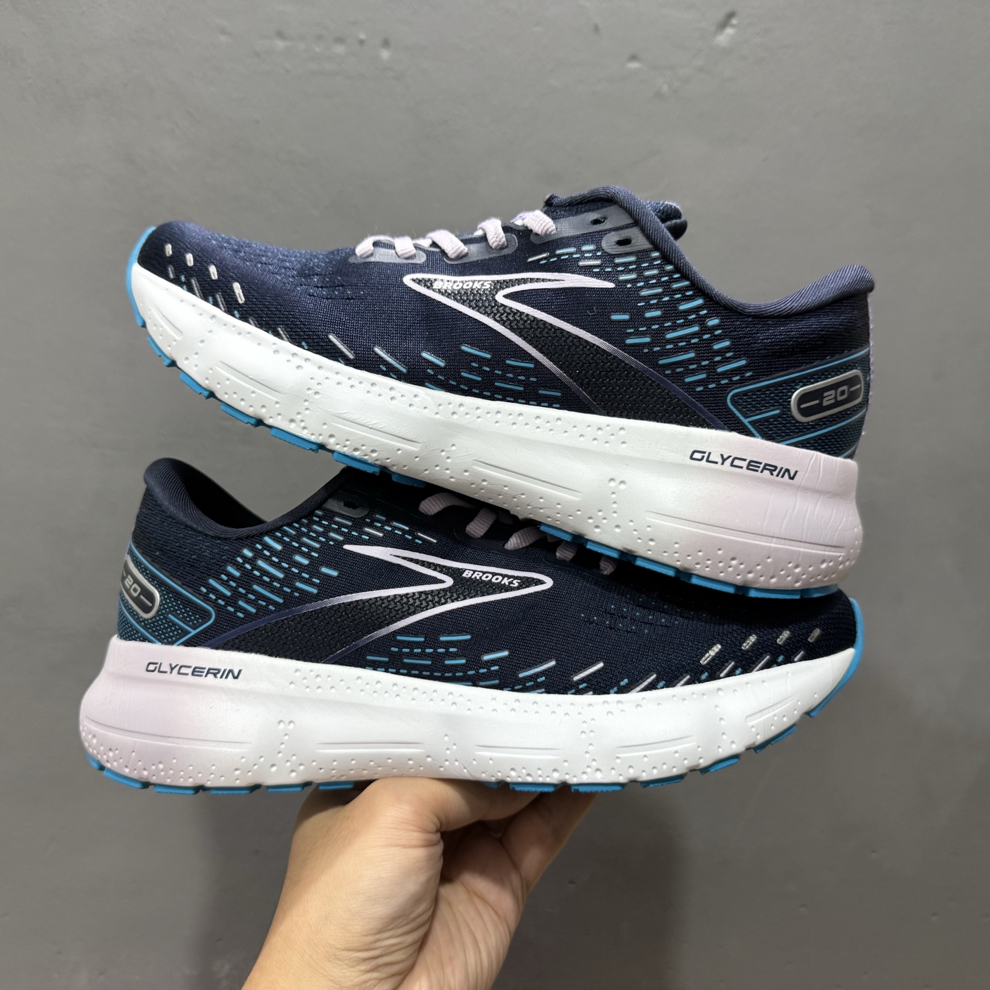 Brooks Glycerin 20 布鲁克斯甘油 缓震马拉松氮气慢跑鞋 110382 1D