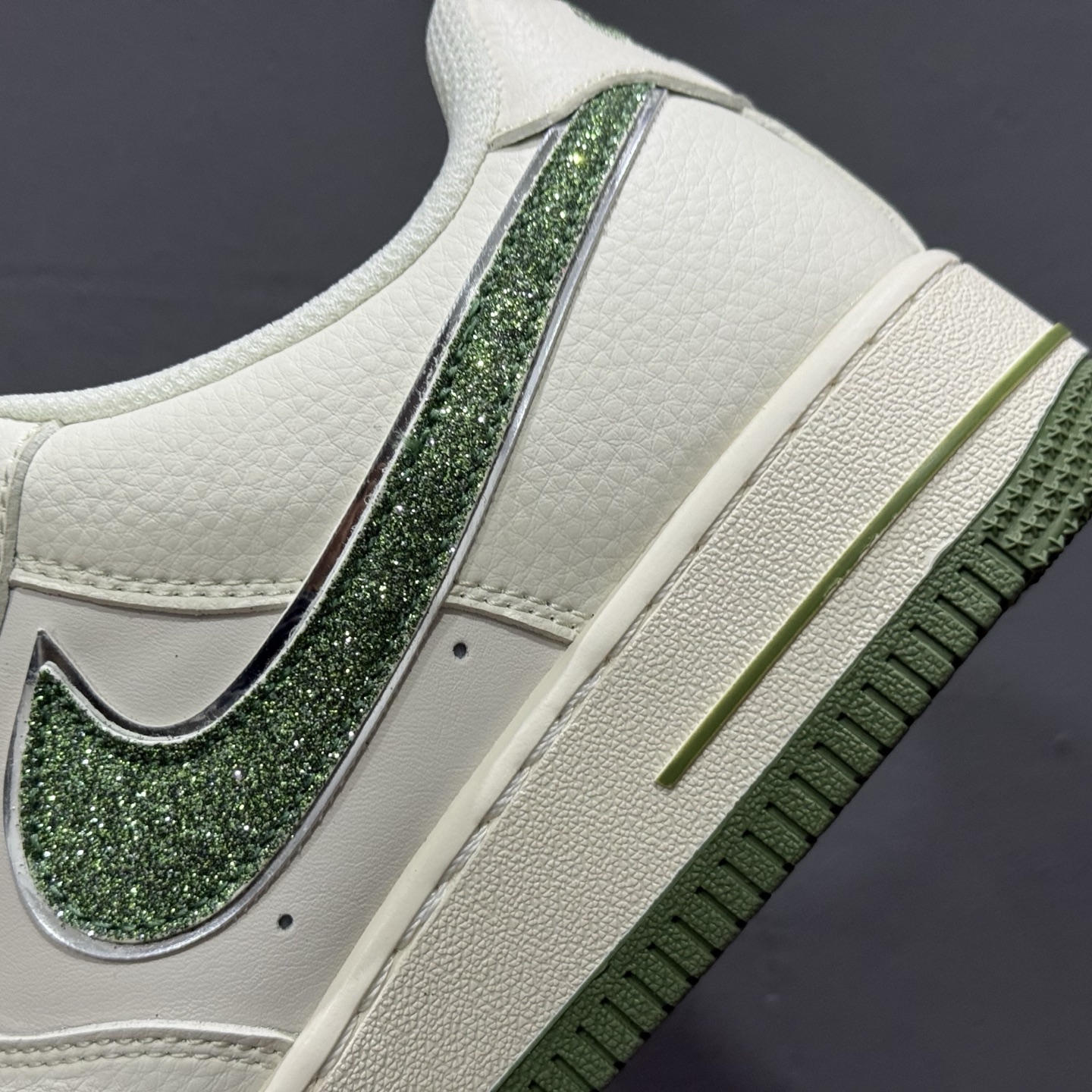 独家实拍C版 Nike Air Force 1 Low 07 x GUCCI 白咖小钩满天星 QY6818-606