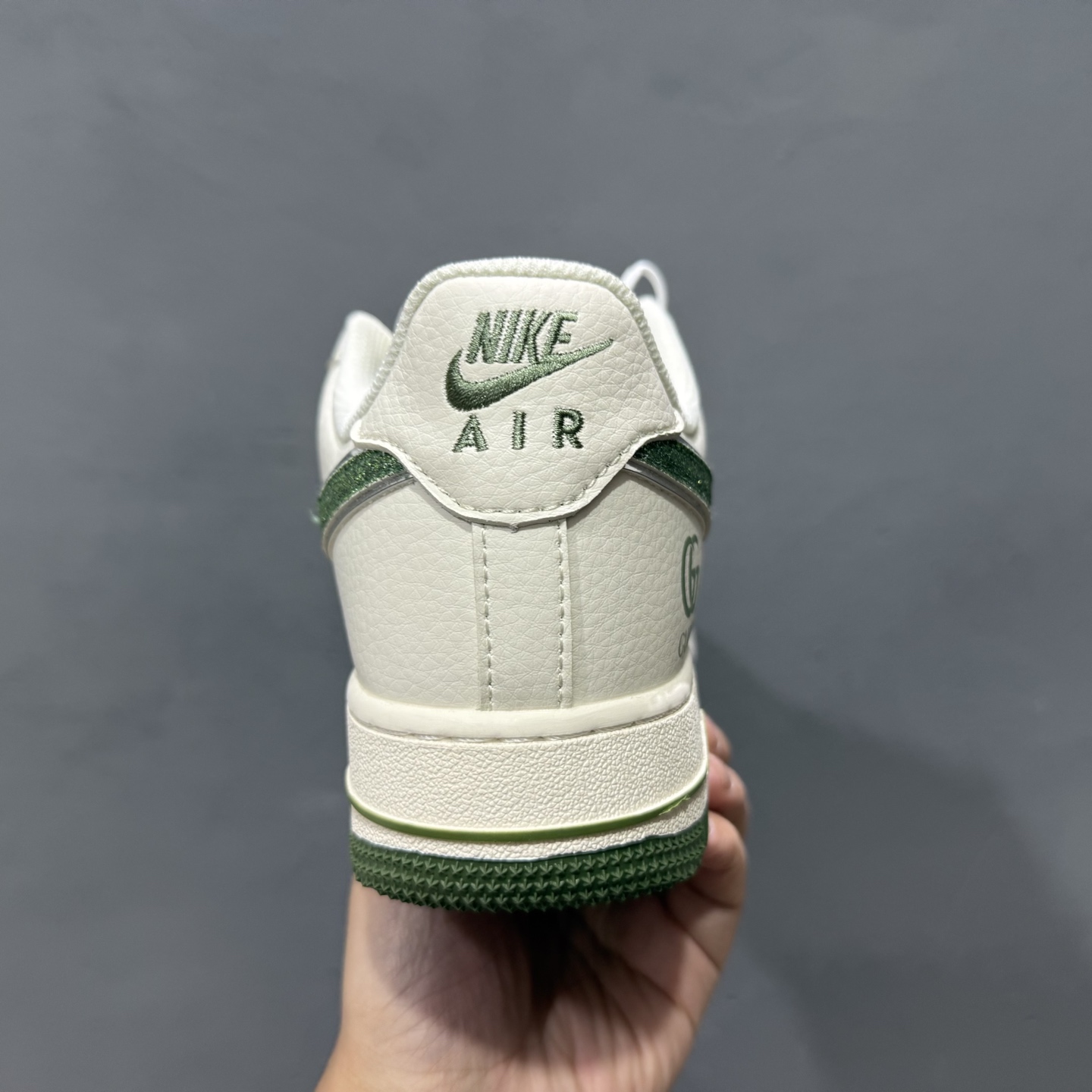 独家实拍C版 Nike Air Force 1 Low 07 x GUCCI 白咖小钩满天星 QY6818-606