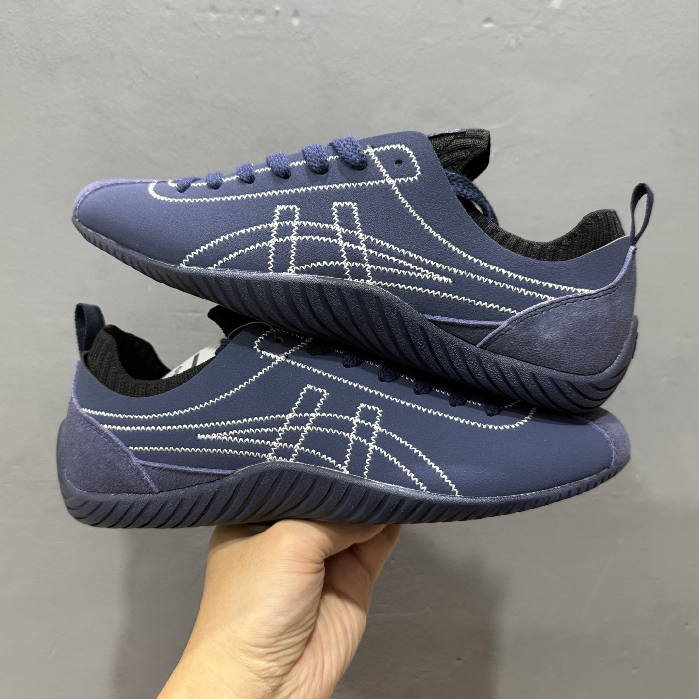 Onitsuka Tiger鬼冢虎 Sclaw 藏青色低帮生活休闲袜子鞋 1183B969-400