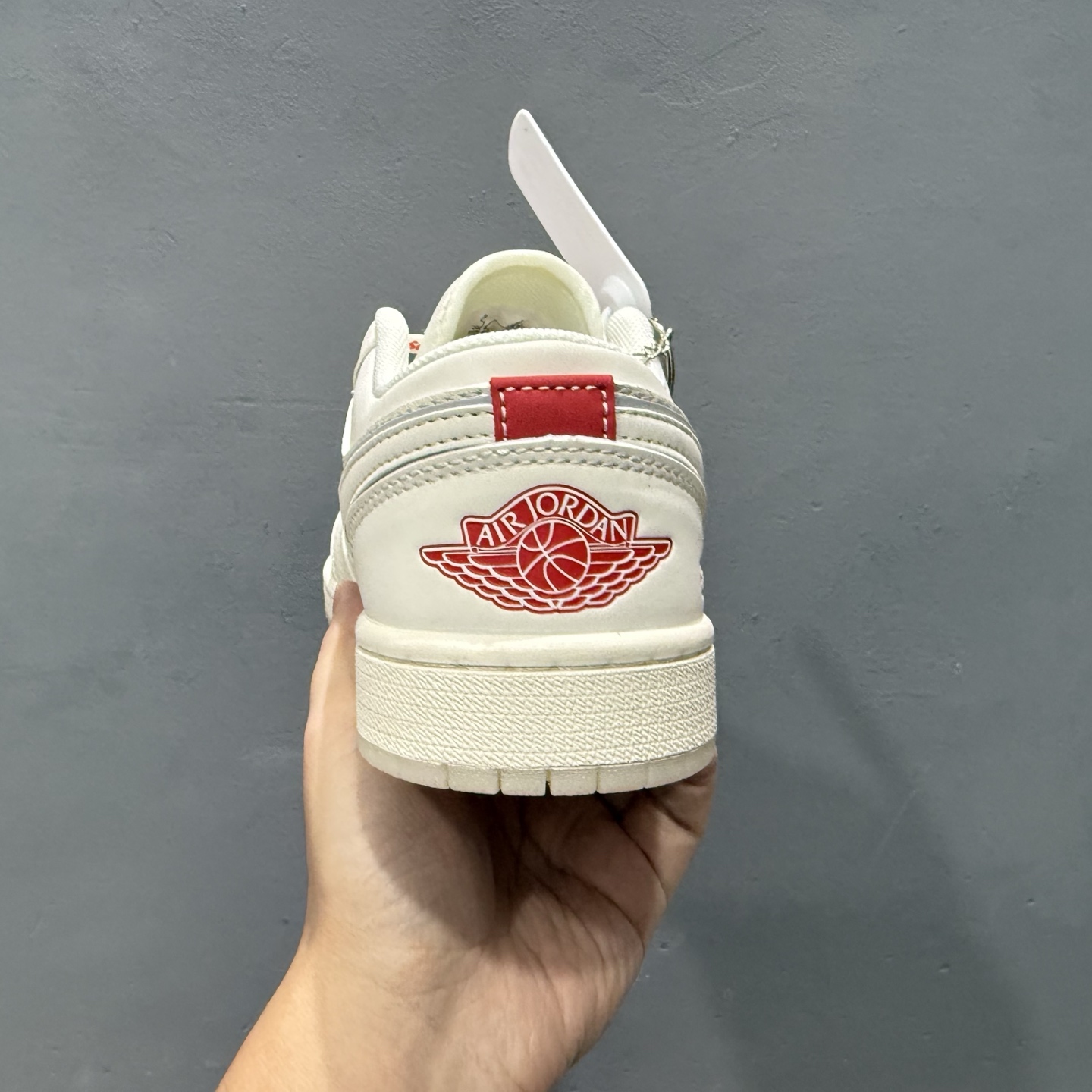 独家实拍Air Jordan 1 Low AJ1 乔1 Supreme联名 米白水晶底 高端定制低帮复古篮球鞋 XX3168-186
