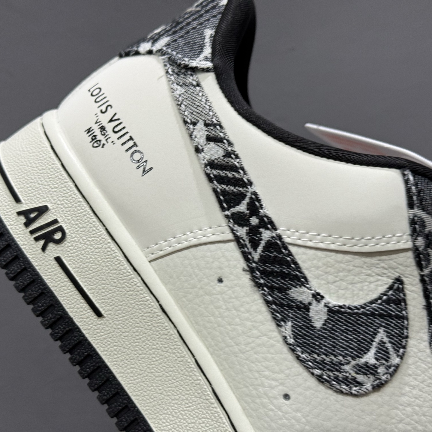 SC版 Nike Air Force 1'07 Low LV联名 灰黑牛仔 空军一号低帮休闲板鞋 SC9207-539