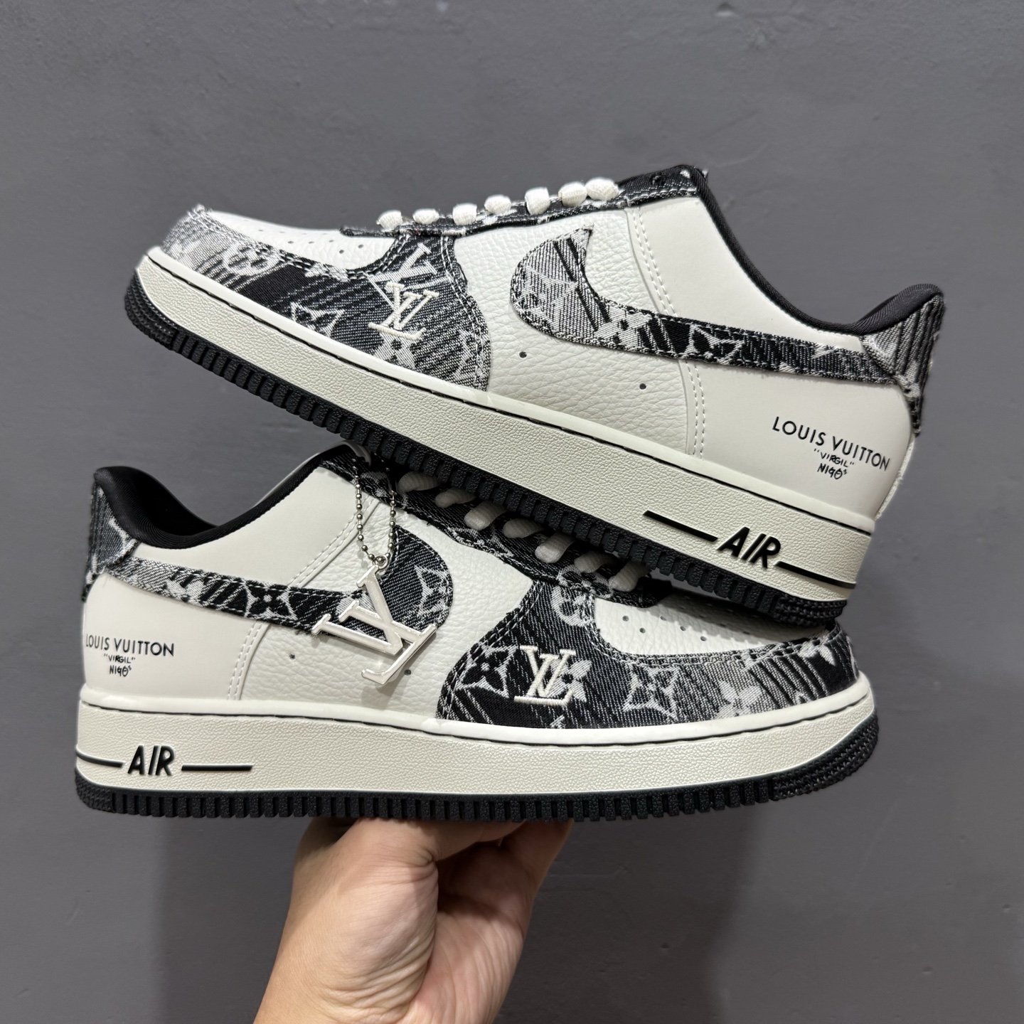 SC版 Nike Air Force 1'07 Low LV联名 灰黑牛仔 空军一号低帮休闲板鞋 SC9207-539