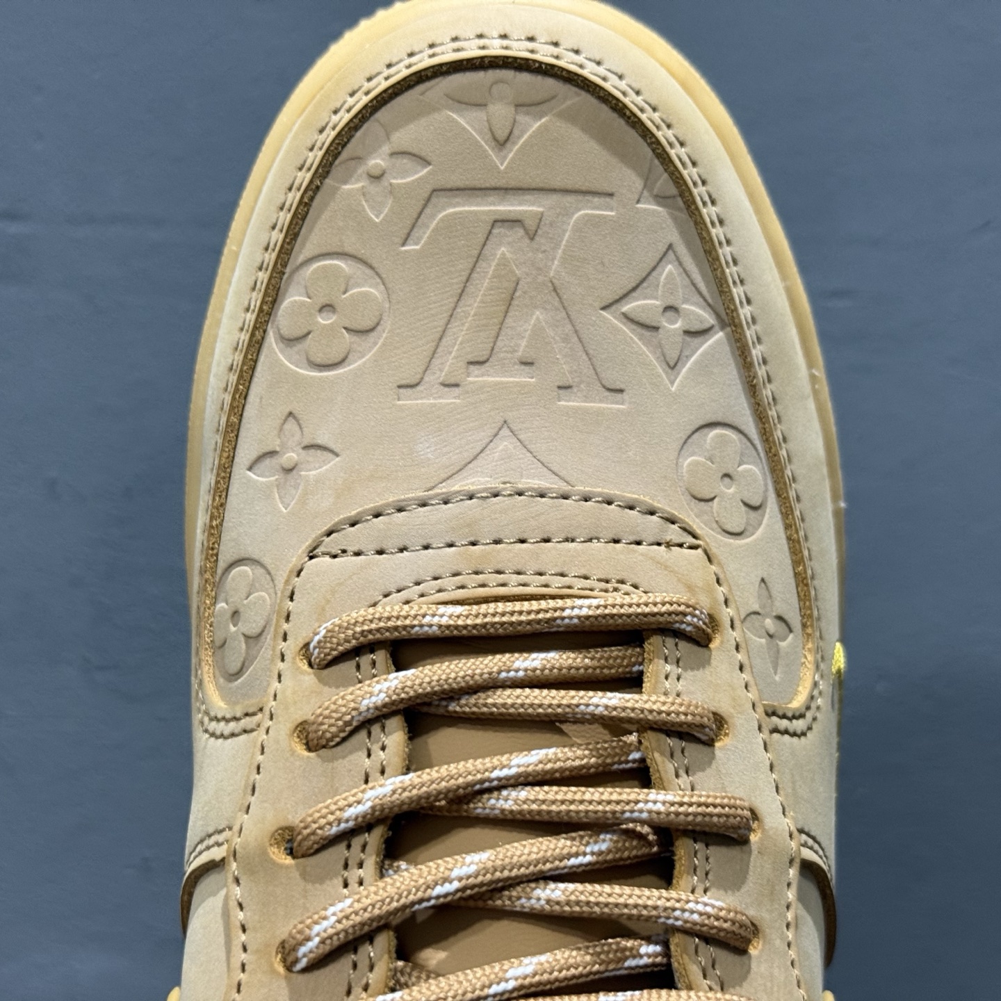 LV x Nike Air Force 1'07 Low 驴牌印花小麦色 空军一号低帮休闲板鞋 CJ9179-200