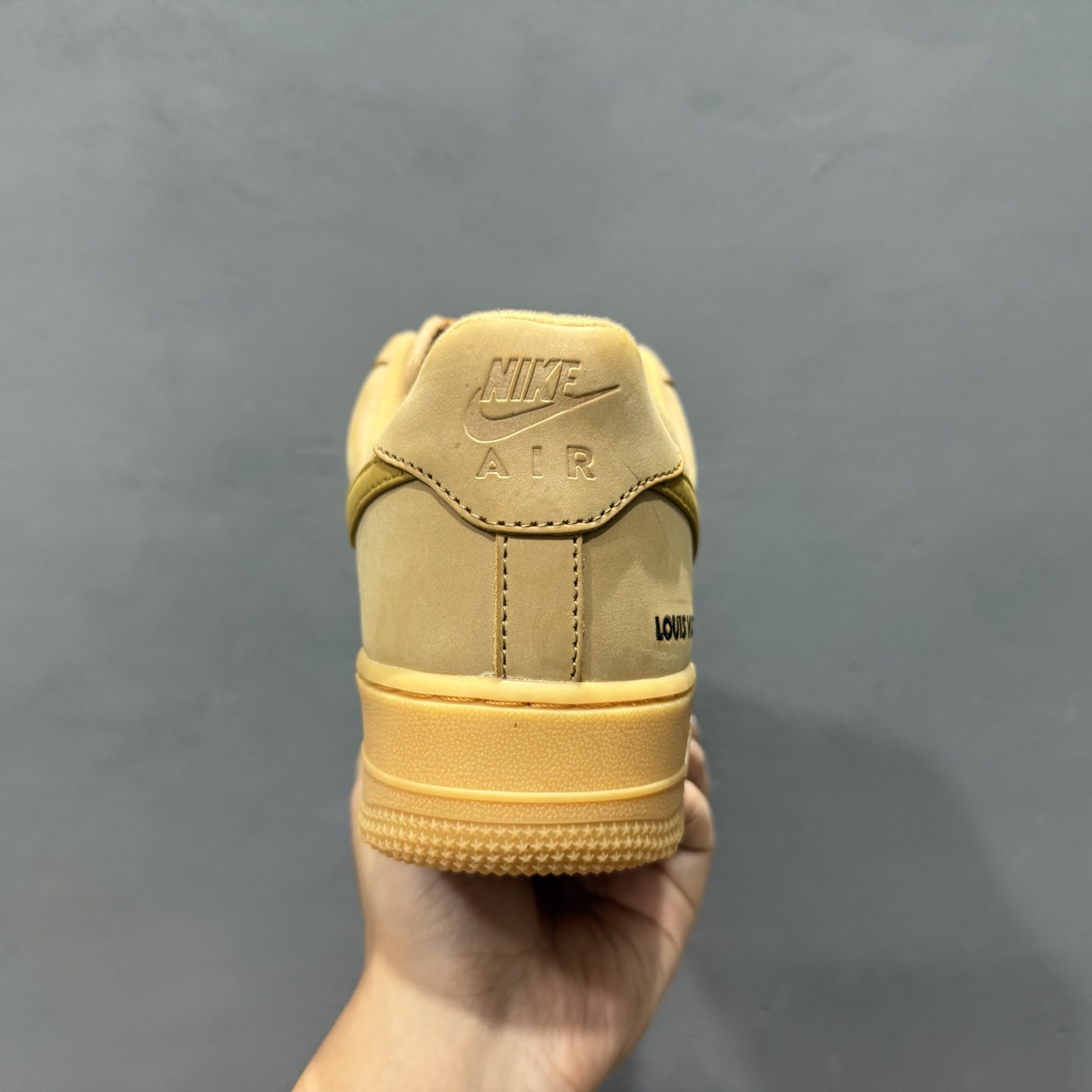 LV x Nike Air Force 1'07 Low 驴牌印花小麦色 空军一号低帮休闲板鞋 CJ9179-200