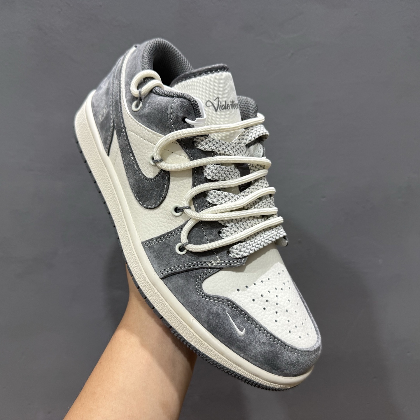 Fragment x TS x Air Jordan 1 Low x 暴力熊 解构绑带 三方联名倒钩低帮 SJ9950-018