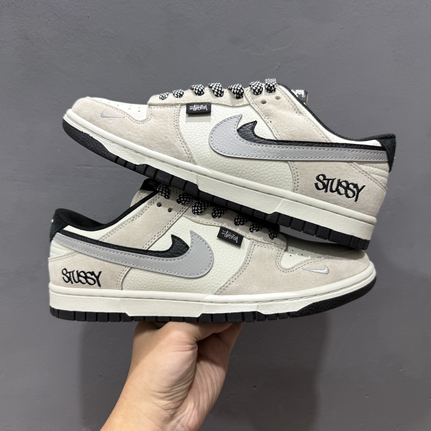 Nk SB Dunk Low 北面联名 米灰双勾双色 低帮休闲板鞋 DJ2024-067