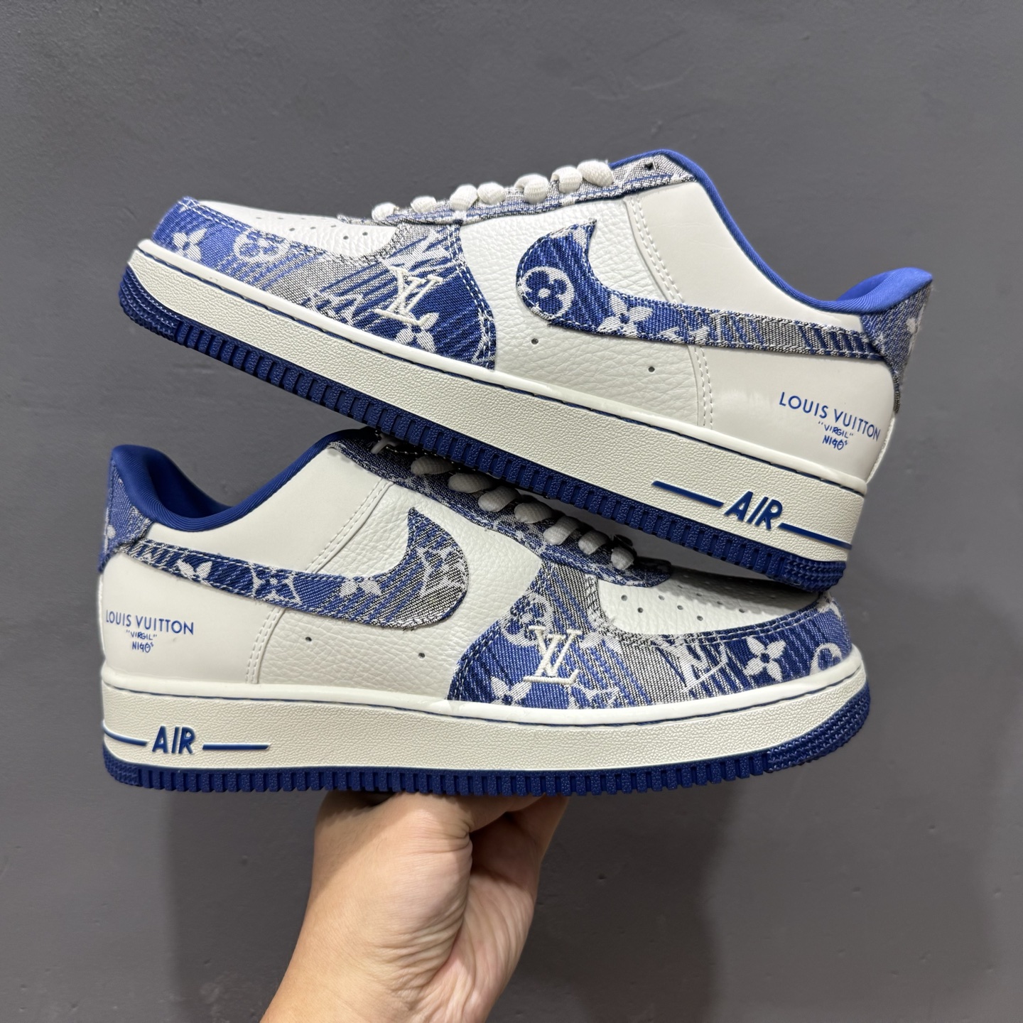 Nike Air Force 1 '07 Low LV联名 灰蓝牛仔 空军一号低帮休闲板鞋 SC9207-540