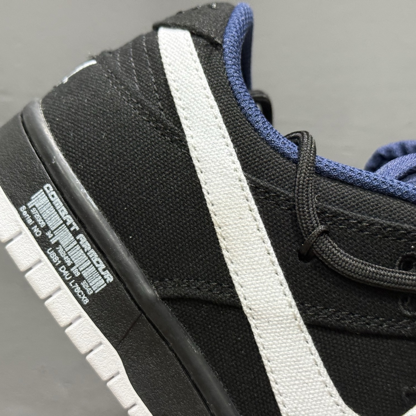 Nike SB Dunk Low 黑黄帆布 解构抽绳鞋带 DX6775-400