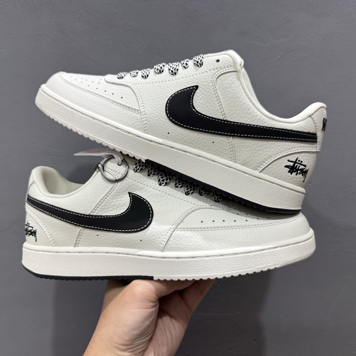 Nike Court Vision 1 LOW 低帮 板鞋 “斯图西——双拼米黑” 运动鞋  CS5288-017