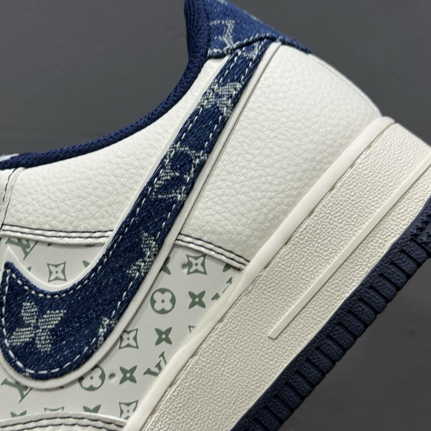 Nike Air Force 1'07 Low LV联名 双拼蓝牛仔勾 空军一号低帮休闲板鞋 YX5066-342