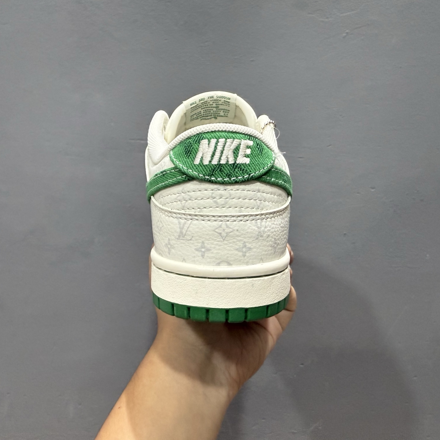 SC版Nike SB Dunk Low LV联名 绿色牛仔 周年高端定制 低帮休闲板鞋  SC9772-805