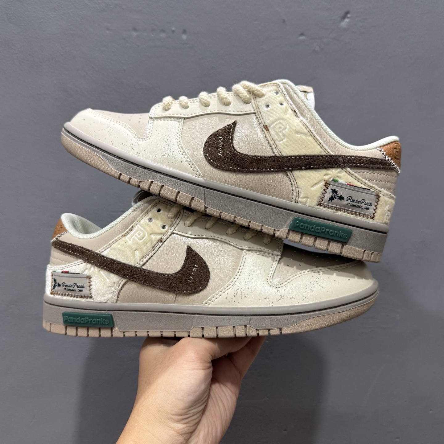 Nike Dunk Low 熊猫恶作剧 冬梦奇缘 御光米褐 低帮休闲板鞋 HQ1175-240